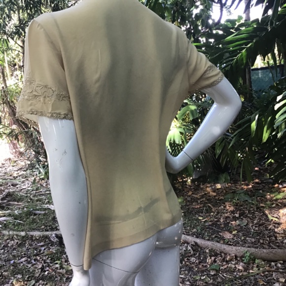 Vintage silk embroidered Chinese Blouse - Picture 3 of 7